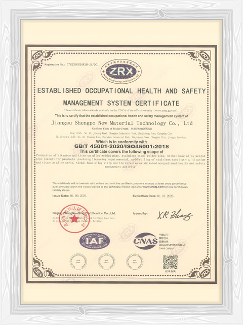 Certificado ISO45001